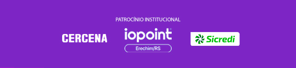 Patrocínio institucional: Cercena, iopoint Erechim e Sicredi